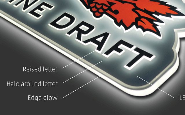 Slimline Logo Signs - Brandlite